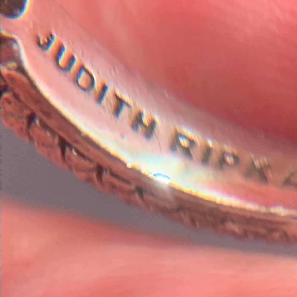 Judith Ripka Silver Diamond Ring - Picture 4 of 6